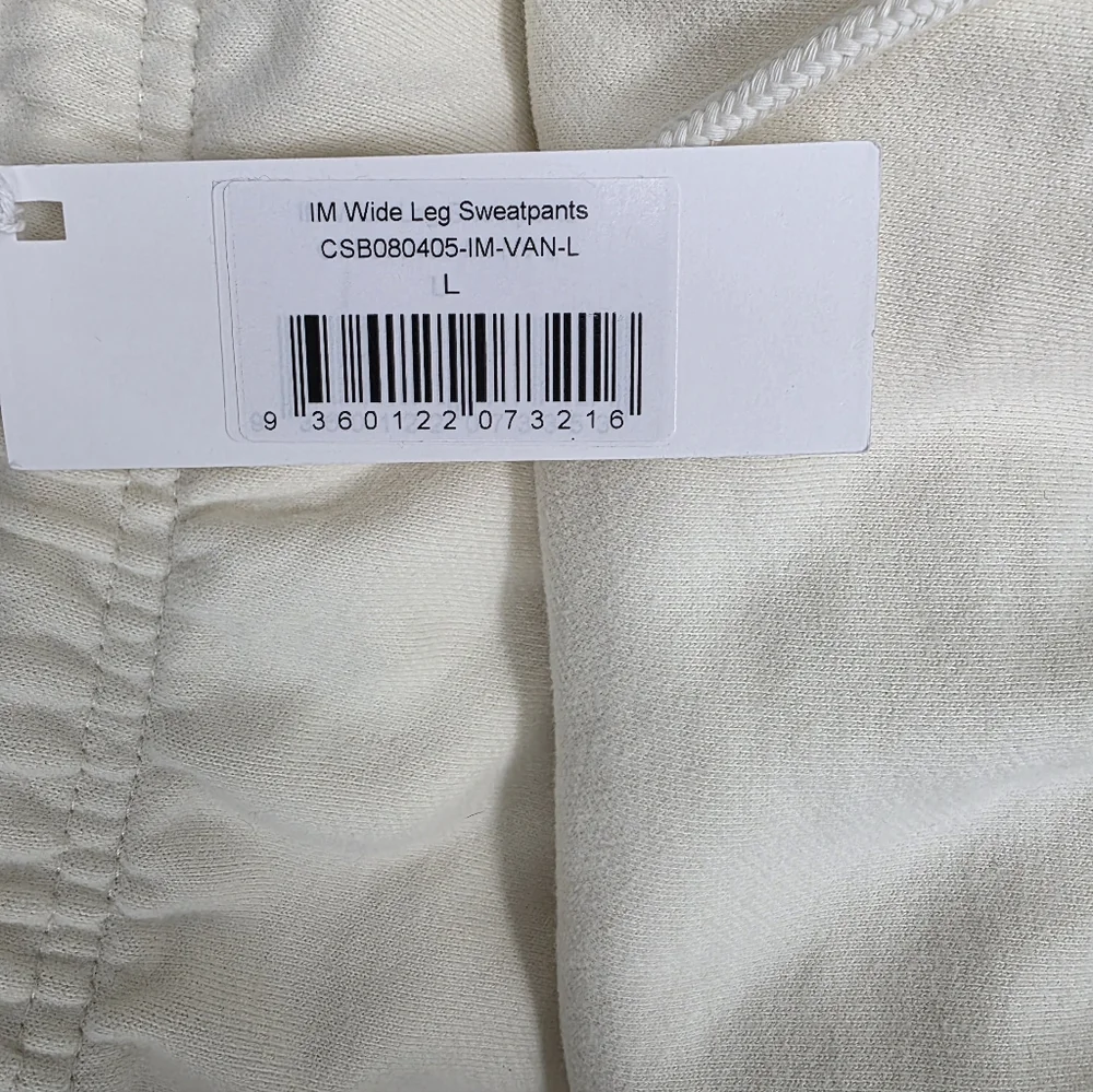 CSB - Wide Leg Sweatpants - Vanilla - Picture 7 of 7